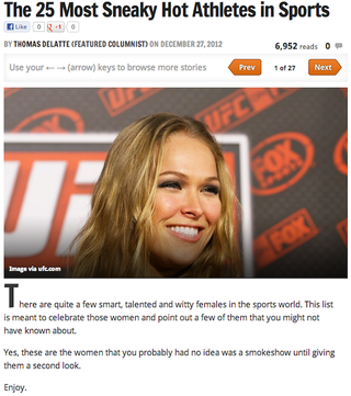 Illustration for article titled The 25 Sexiest "Sexiest Athlete" Slideshows From Bleacher Report In 2012: A Slideshow